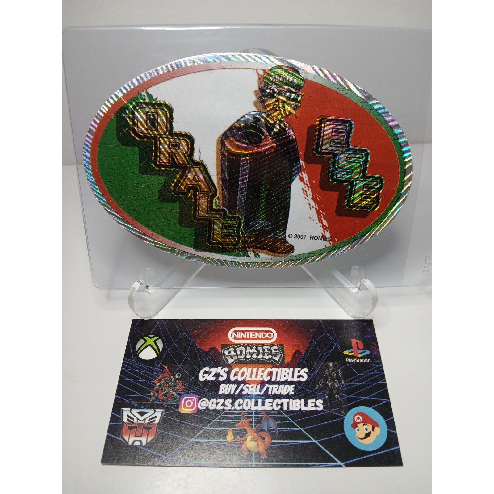 VINTAGE 2001 ORALE ESE OVALS HOMIES GONZALES GRAPHICS HOLOGRAPHIC STICKER