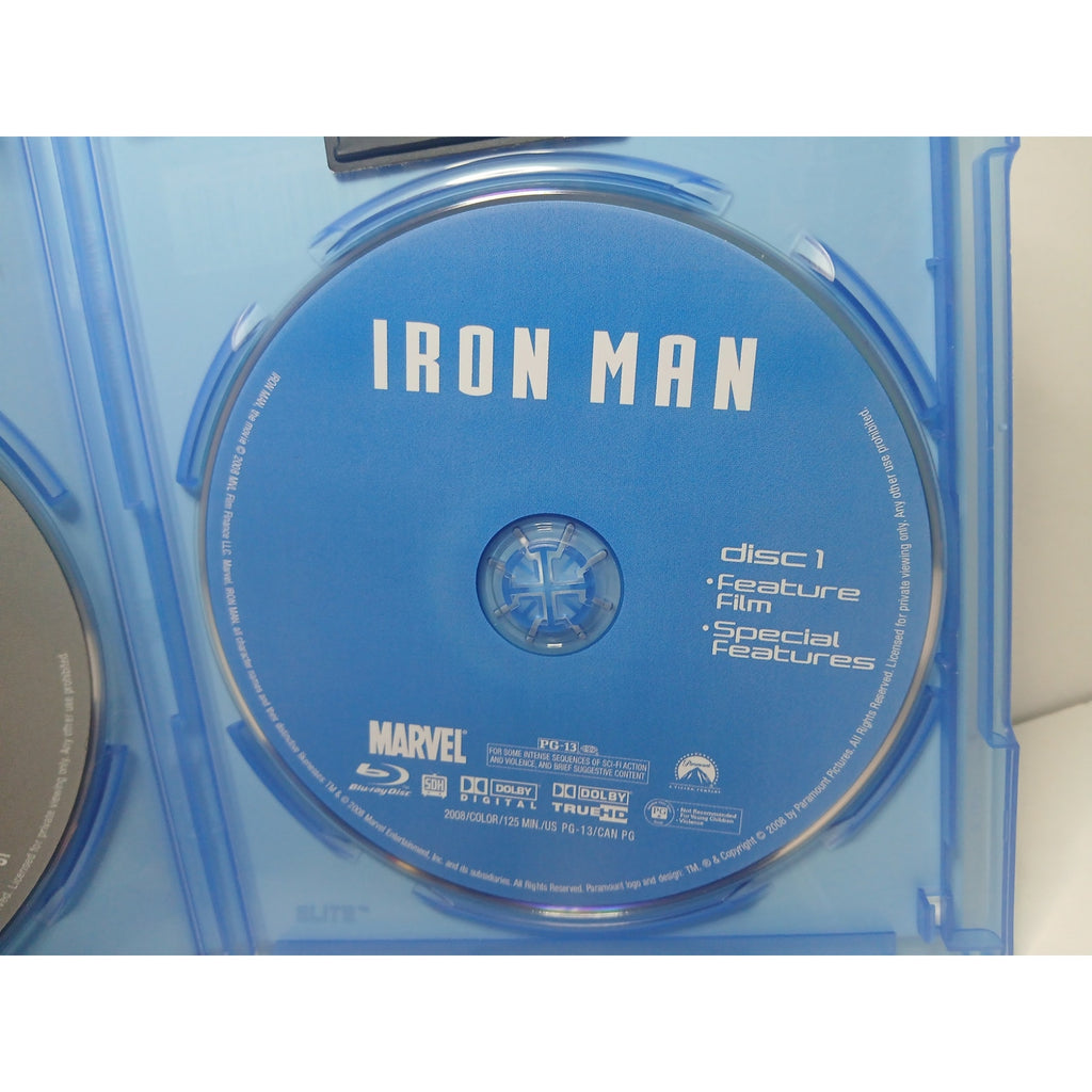 IRON MAN ULTIMATE 2 DISC EDITION BLU RAY MOVIE CLEANED* TESTED WORKING