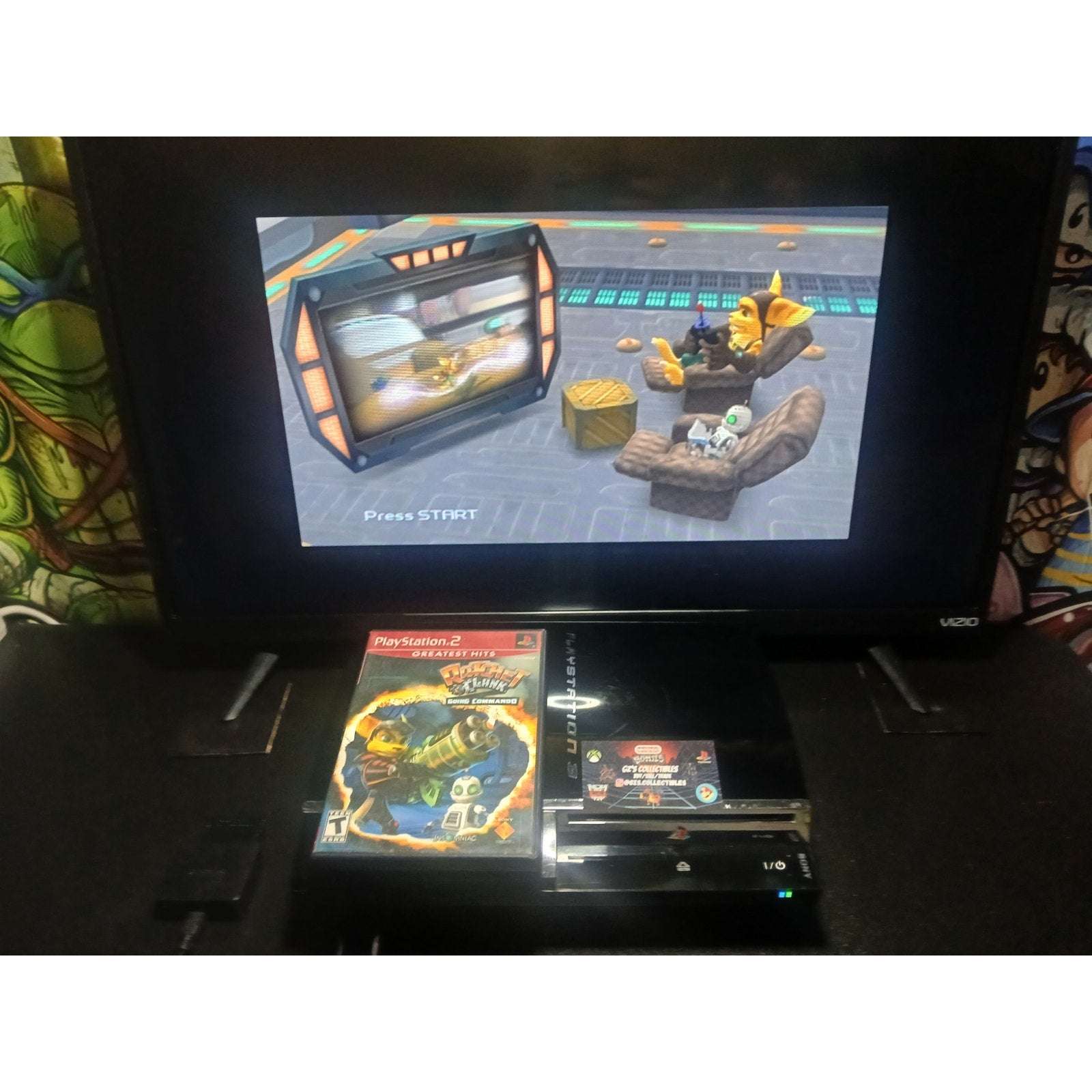 RATCHET & CLANK + GOING COMMANDO LOT SONY PS2 TESTED WORKING