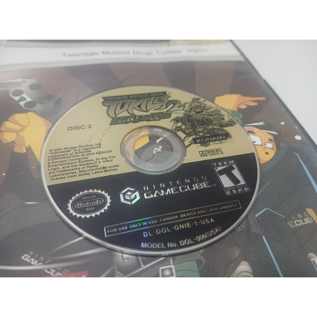 NINJA TURTLES BATTLE NEXUS 2 DISC 2 NINTENDO GAMECUBE TESTED WORKING