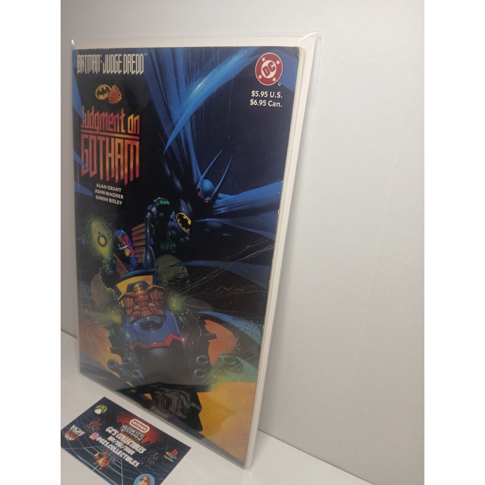 BATMAN JUDGE DREDD JUDGEMENT ON GOTHAM 1991 DC COMICS NEW BAG/BOARD