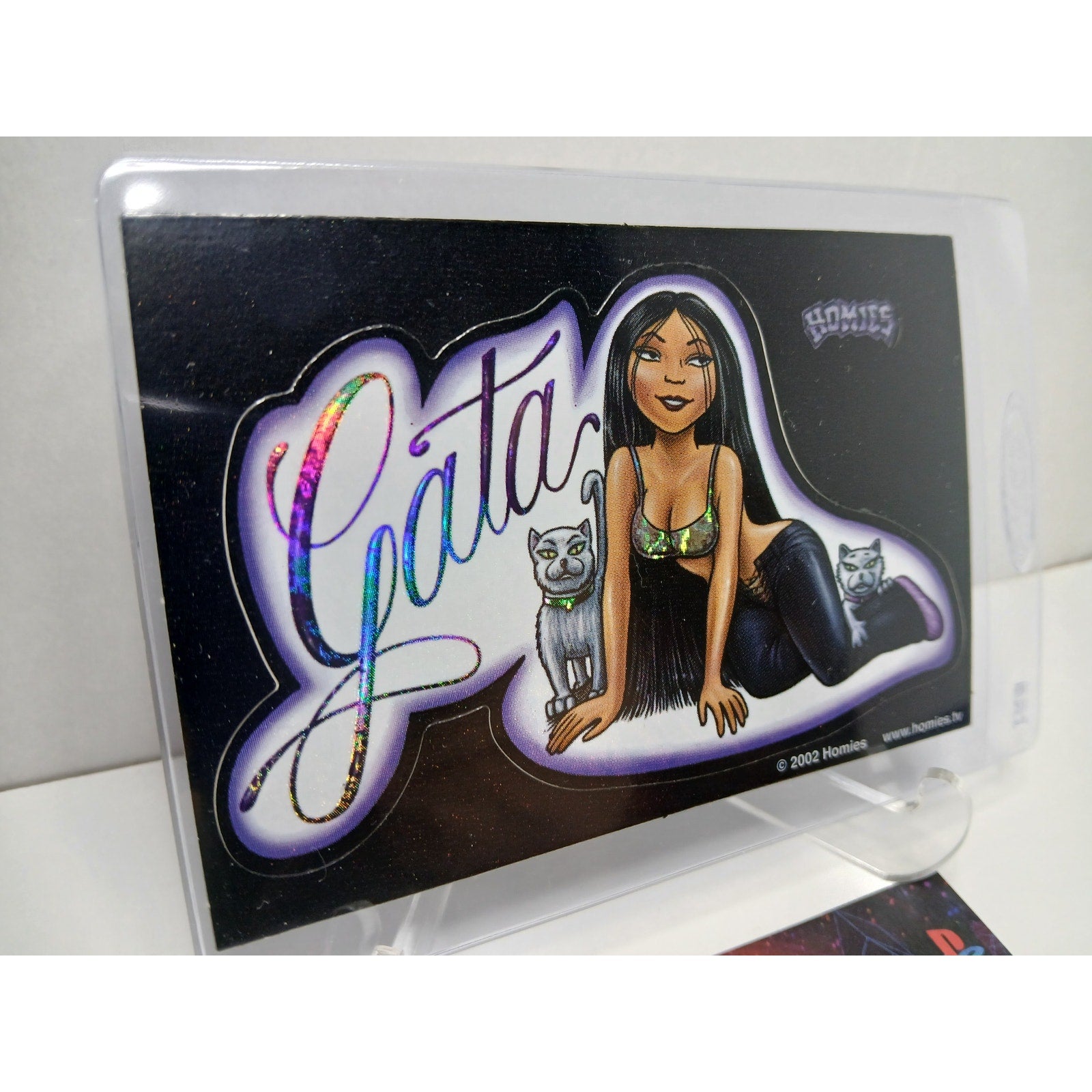 VINTAGE 2002 PINUPS GATA HOMIES GONZALES GRAPHICS HOLOGRAPHIC STICKER DECAL