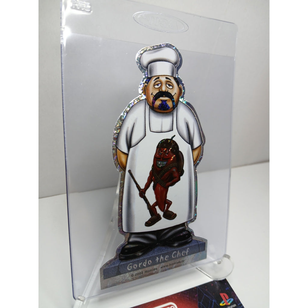 VINTAGE 2002 GORDO THE CHEF DIECUT HOMIES GONZALES GRAPHICS HOLOGRAPHIC STICKER