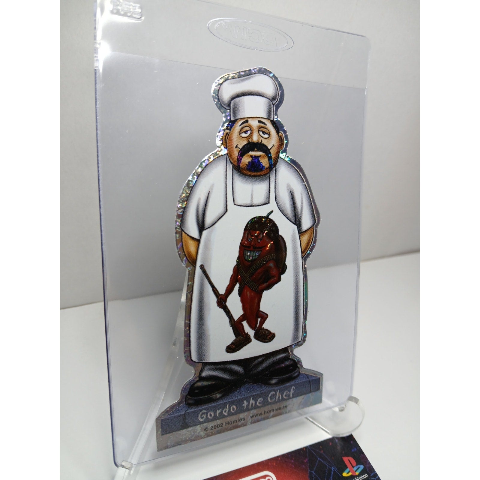 VINTAGE 2002 GORDO THE CHEF DIECUT HOMIES GONZALES GRAPHICS HOLOGRAPHIC STICKER
