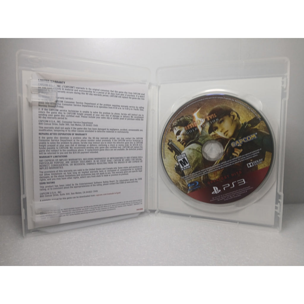 RESIDENT EVIL 5 GOLD EDITION CIB MINT SONY PS3 GAME TESTED WORKING