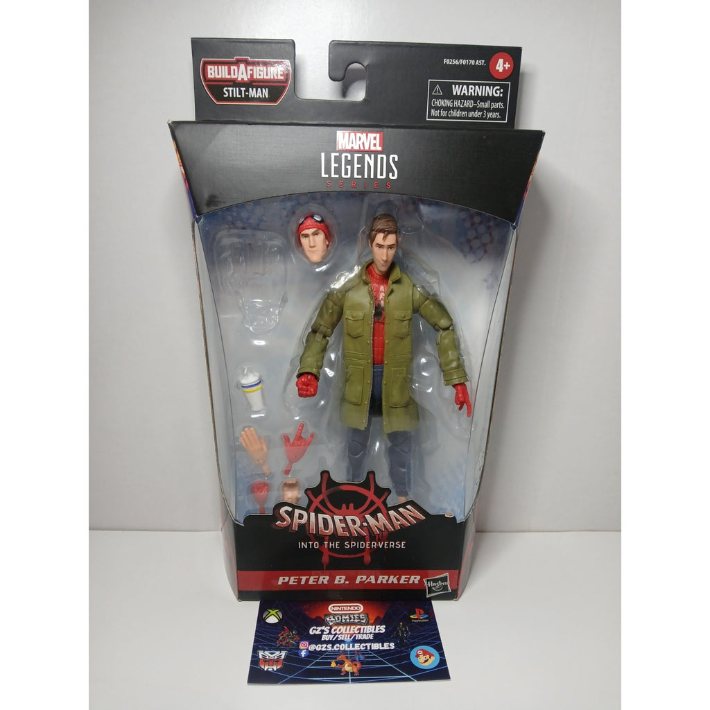 SPIDER VERSE PETER B PARKER MARVEL LEGENDS FIGURE MINT W/ BOX (OPEN) NO BAF
