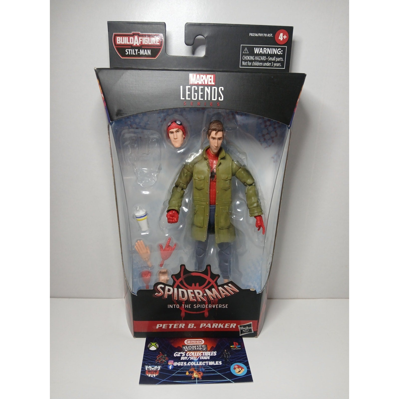 SPIDER VERSE PETER B PARKER MARVEL LEGENDS FIGURE MINT W/ BOX (OPEN) NO BAF