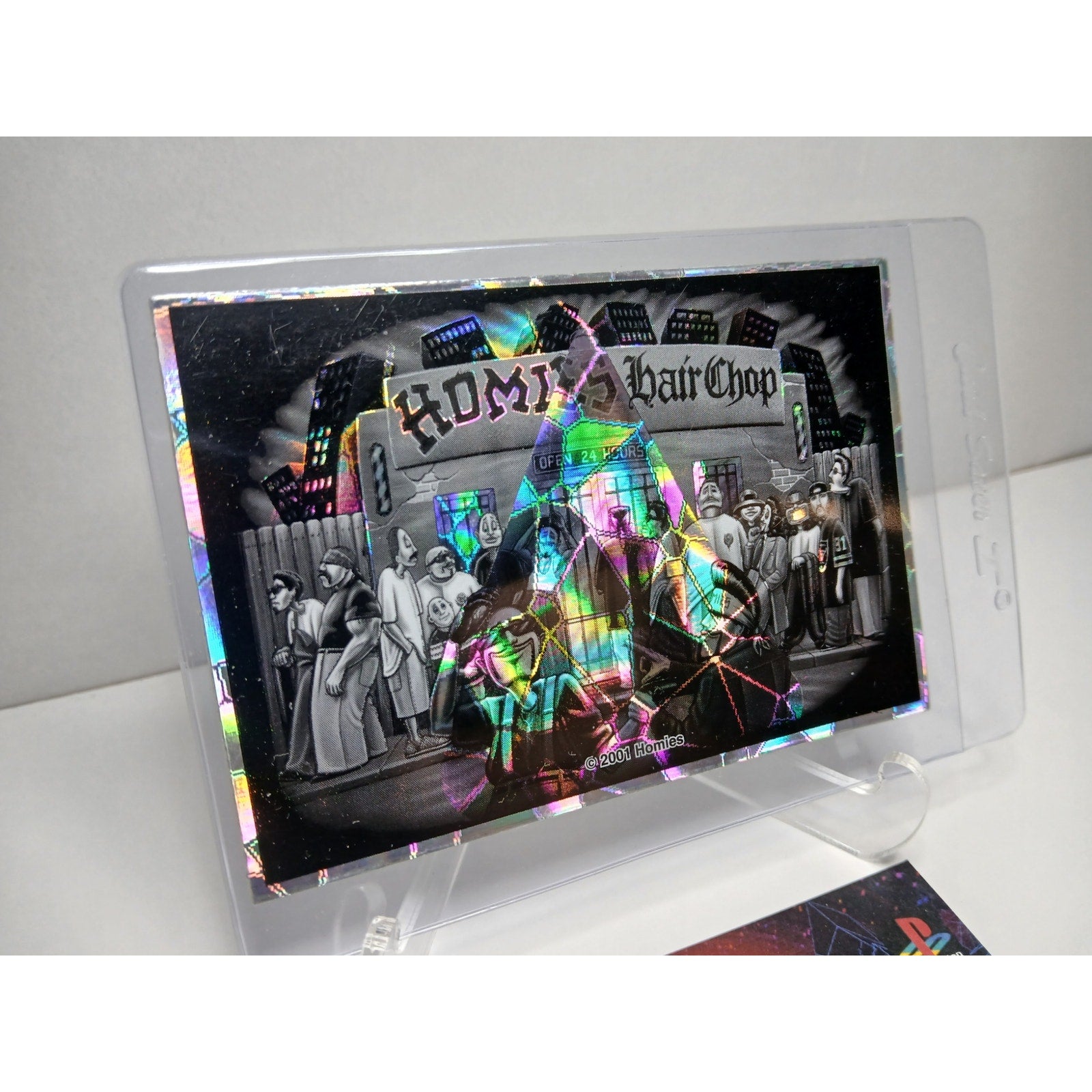 HOMIES BARBER SHOP VINTAGE 2001 SERIES 2 HOMIES GONZALES HOLOGRAPHIC STICKER