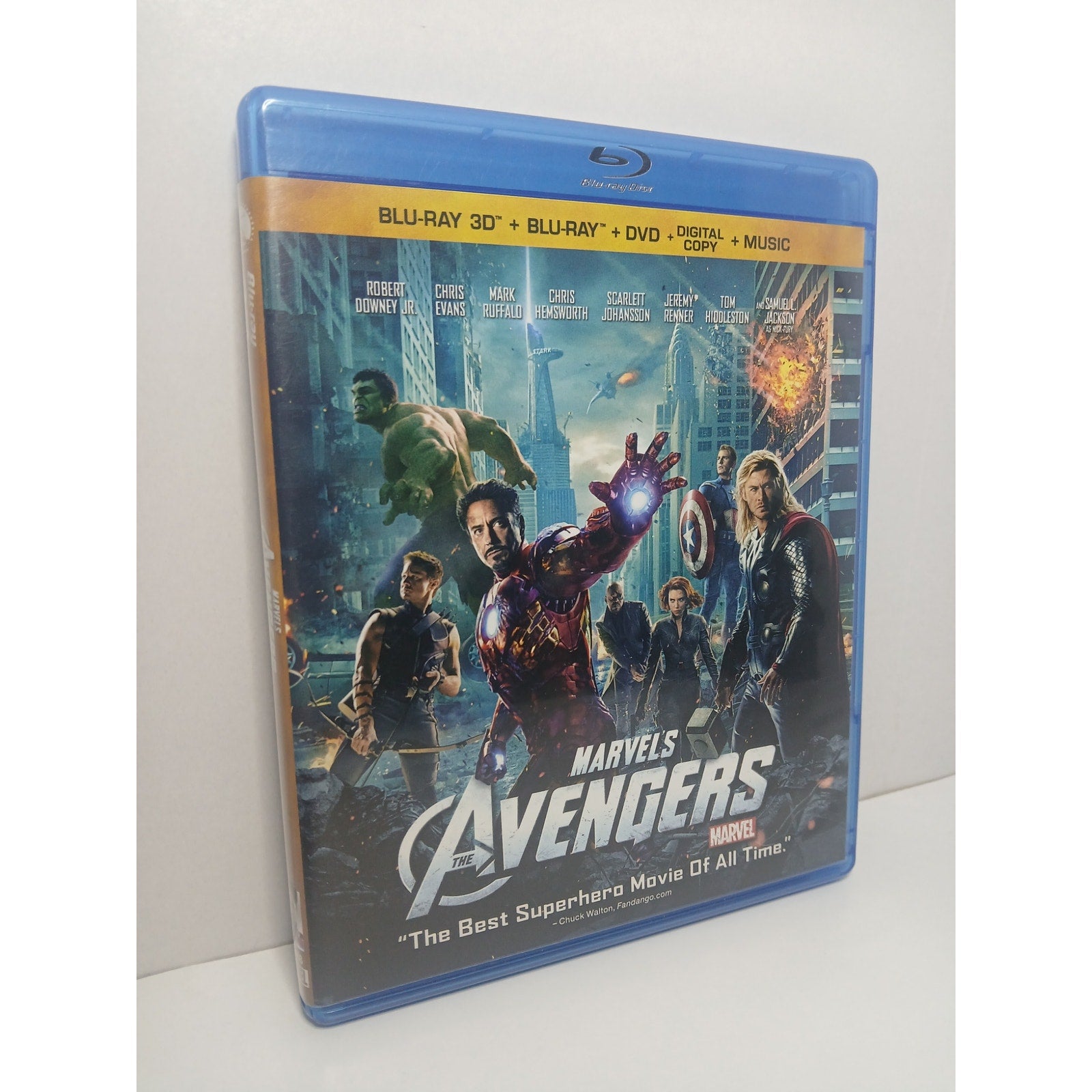 MARVEL AVENGERS 3D/BLU RAY/DVD/MUSIC MOVIE CLEANED* TESTED WORKING