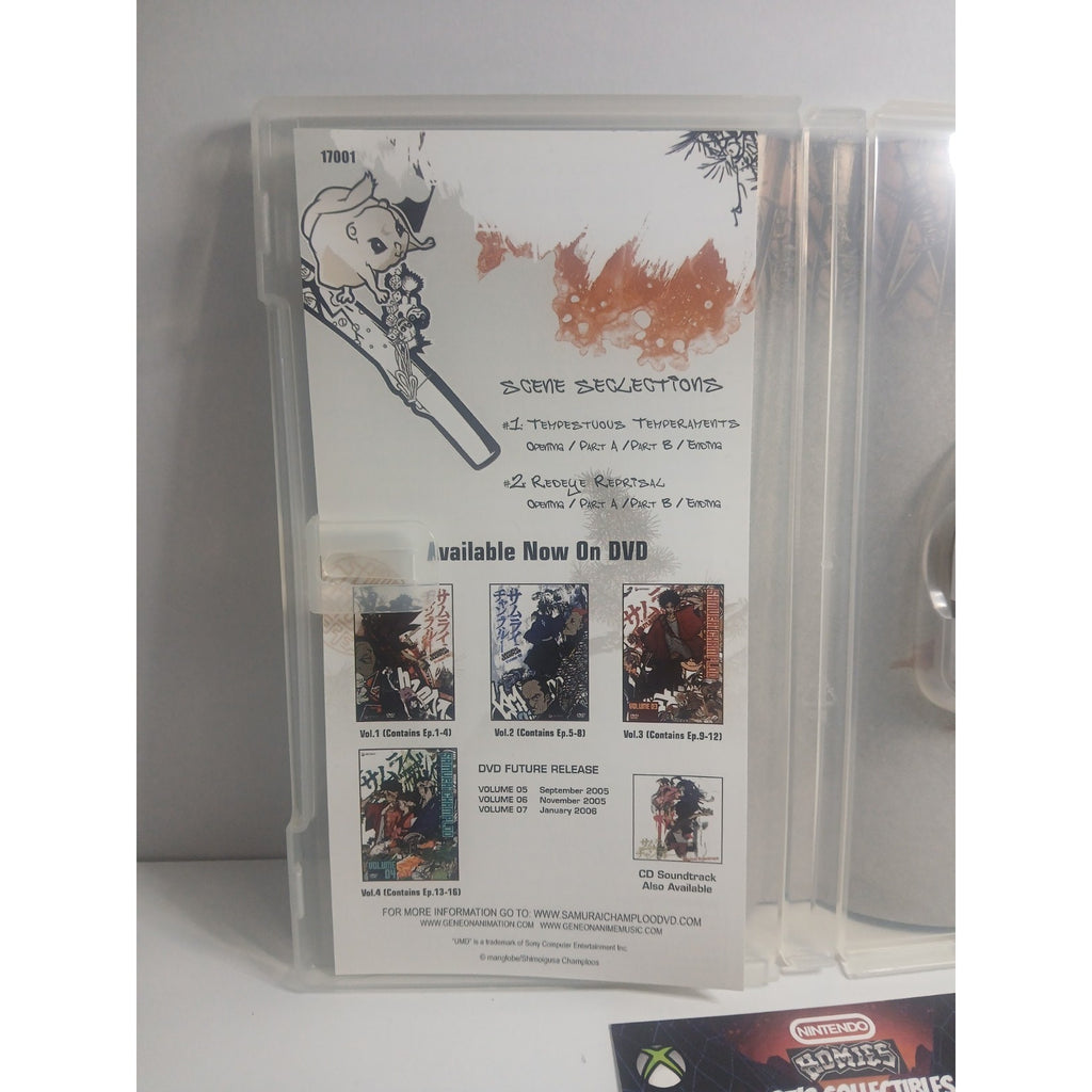✅ SONY PSP SAMURAI CHAMPLOO VOL 1 & 2 UMD MOVIE CIB TESTED WORKING MINT