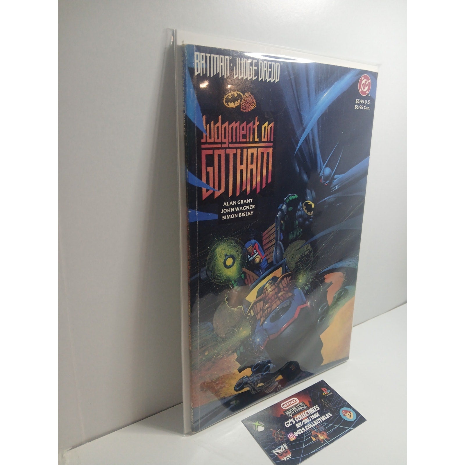 BATMAN JUDGE DREDD JUDGEMENT ON GOTHAM 1991 DC COMICS NEW BAG/BOARD