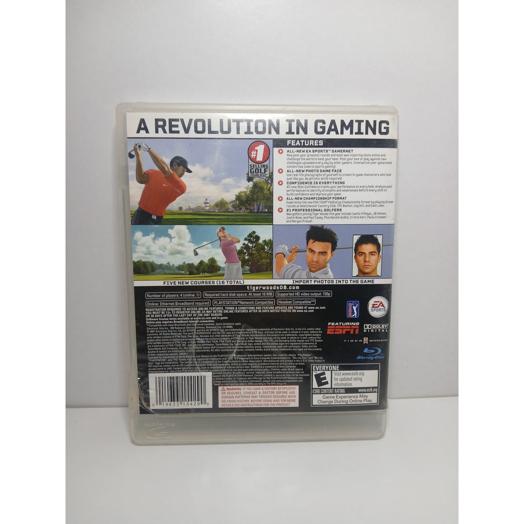TIGER WOODS PGA TOUR 08 CIB SONY PS3 GAME TESTED WORKING