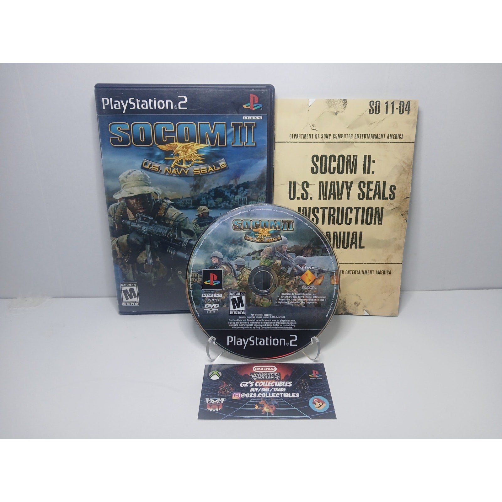 SOCOM 2 US NAVY SEALS SONY PS2 CIB TESTED WORKING