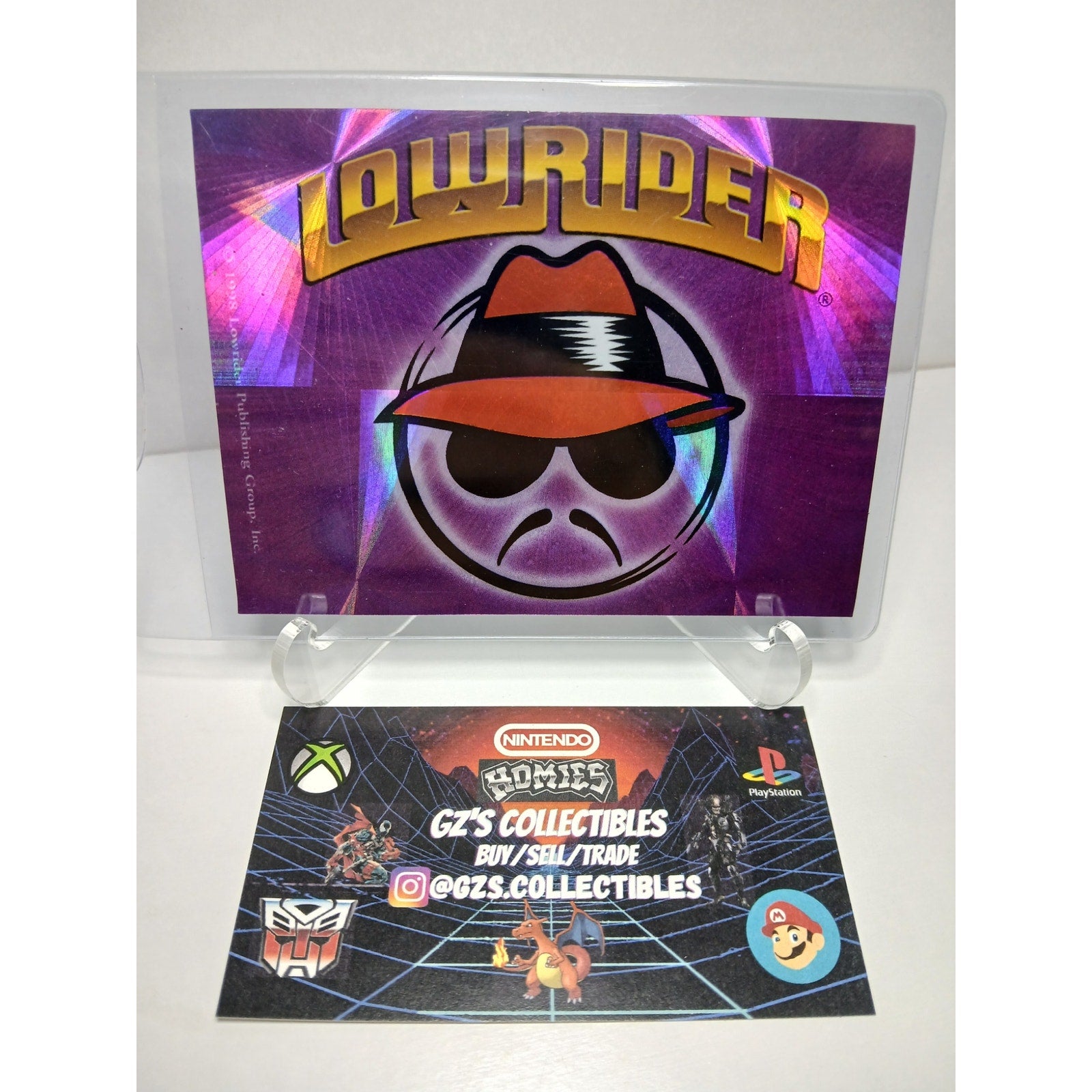 ORIGINAL PURPLE LOWRIDER VINTAGE 1999 HOLOGRAPHIC STICKER DECAL