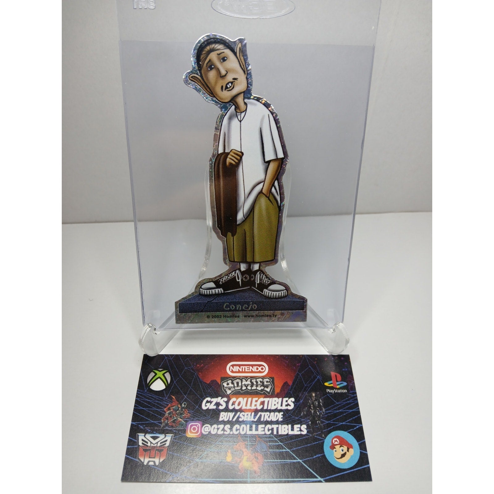 VINTAGE 2002 CONEJO DIECUT HOMIES GONZALES GRAPHICS HOLOGRAPHIC STICKER