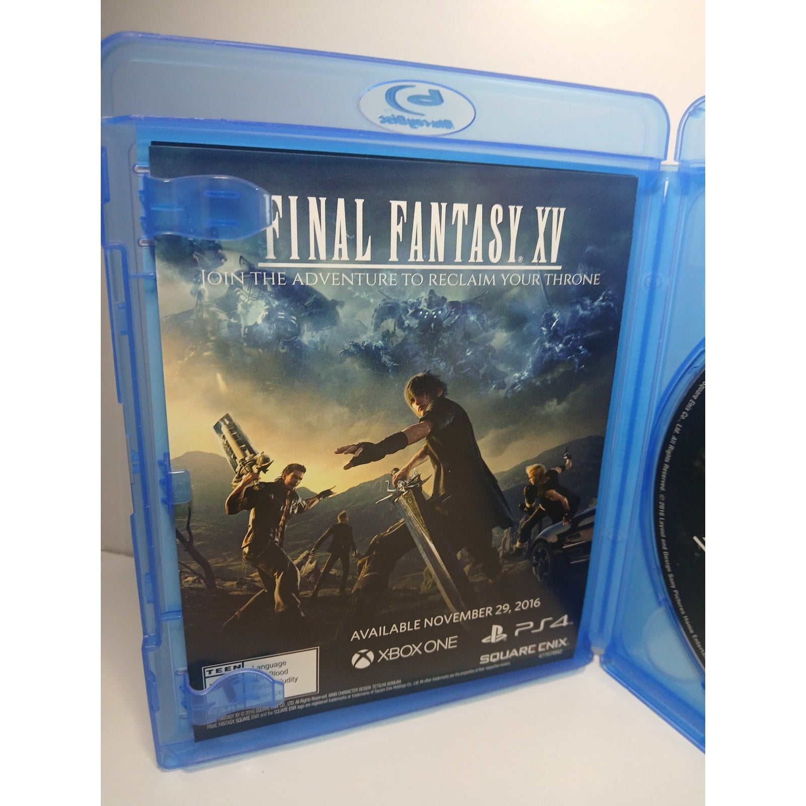 KINGSGLAIVE FINAL FANTASY XV BLU RAY MOVIE CLEANED* TESTED WORKING
