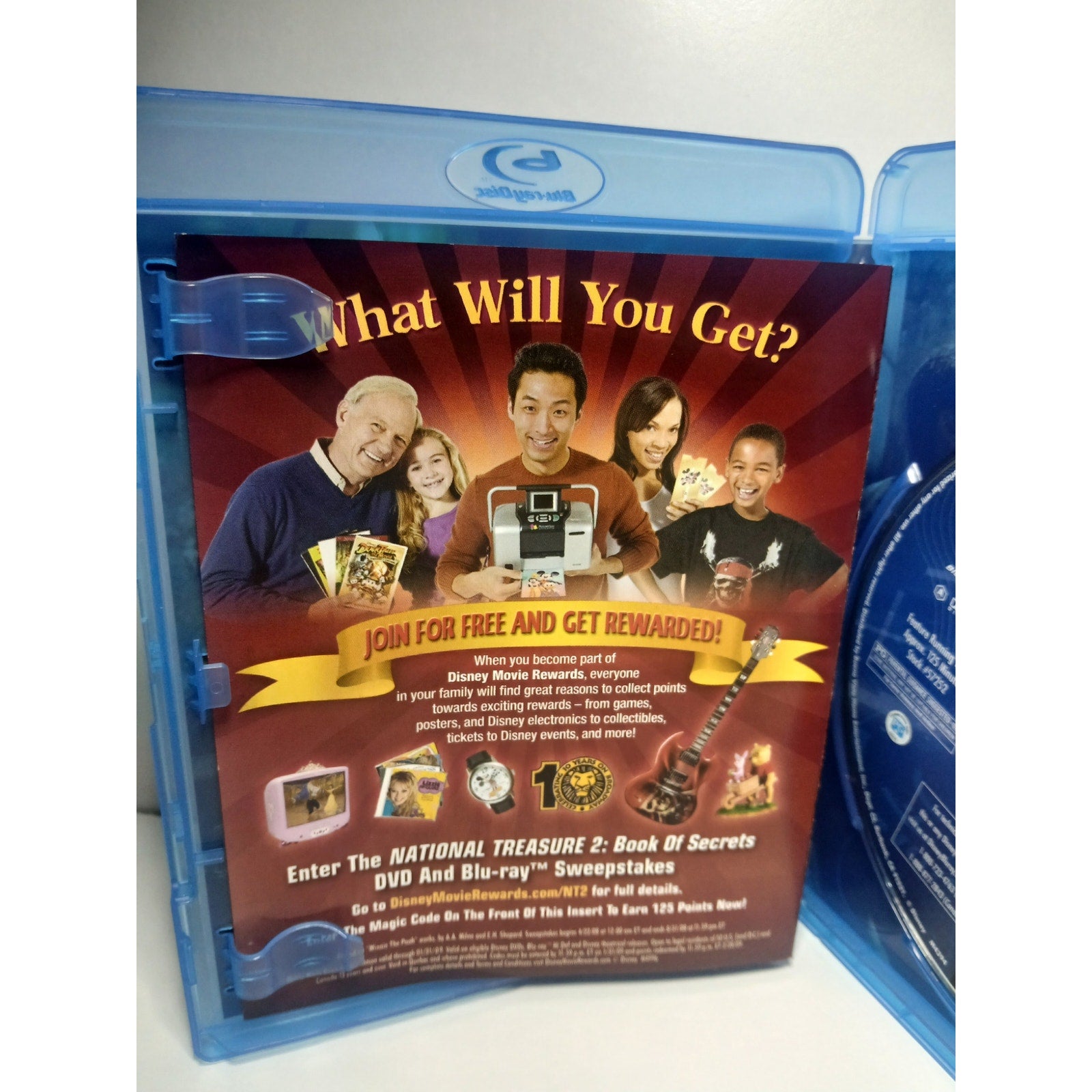 NATIONAL TREASURE 2 BOOK OF SECRETS BLU RAY MOVIE CLEANED* TESTED WORKING