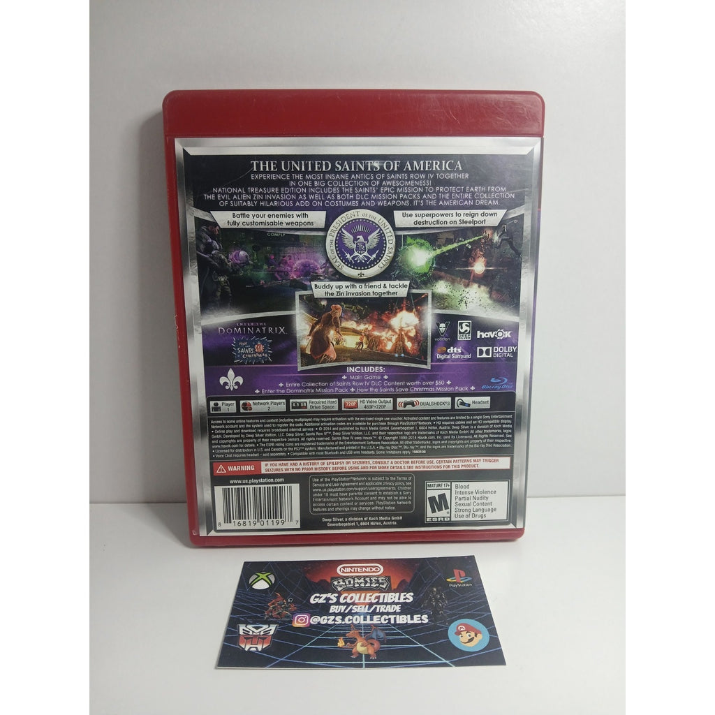 ✅ SONY PS3 SAINTS ROW IV NATIONAL TREASURE EDITION CIB TESTED WORKING