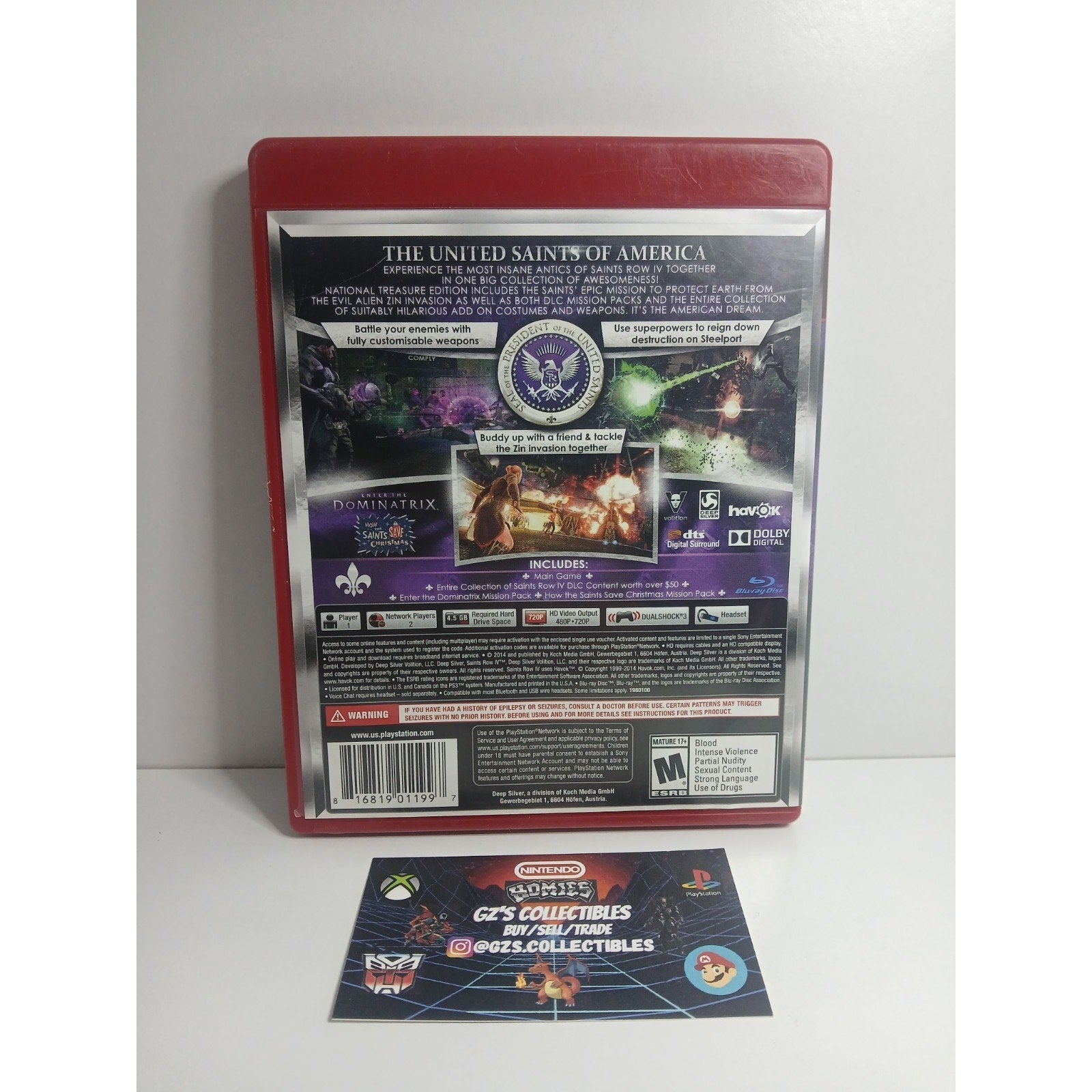 ✅ SONY PS3 SAINTS ROW IV NATIONAL TREASURE EDITION CIB TESTED WORKING