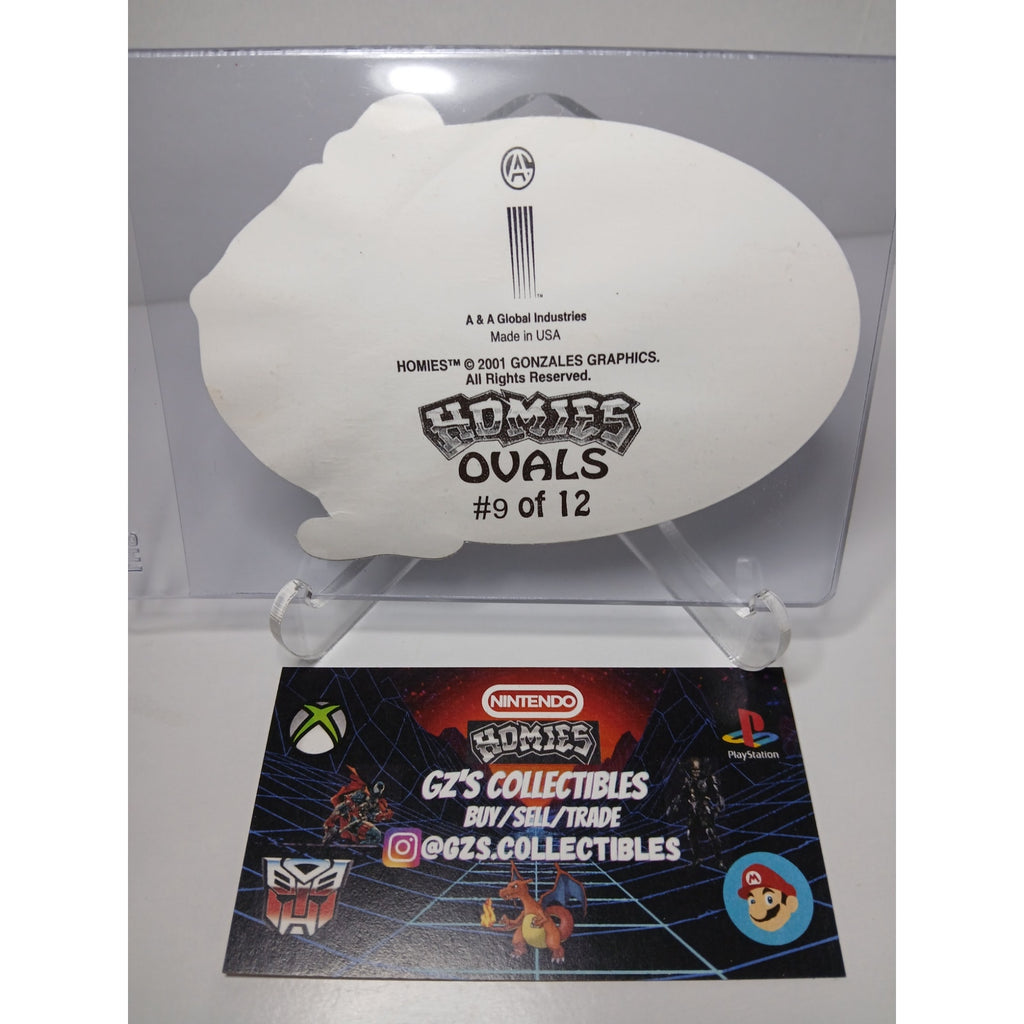 VINTAGE 2001 QVOLE OVALS HOMIES GONZALES GRAPHICS HOLOGRAPHIC STICKER