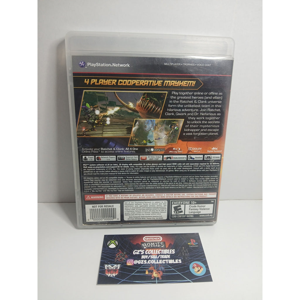 SONY PS3 RATCHET AND CLANK ALL 4 ONE TESTED WORKING