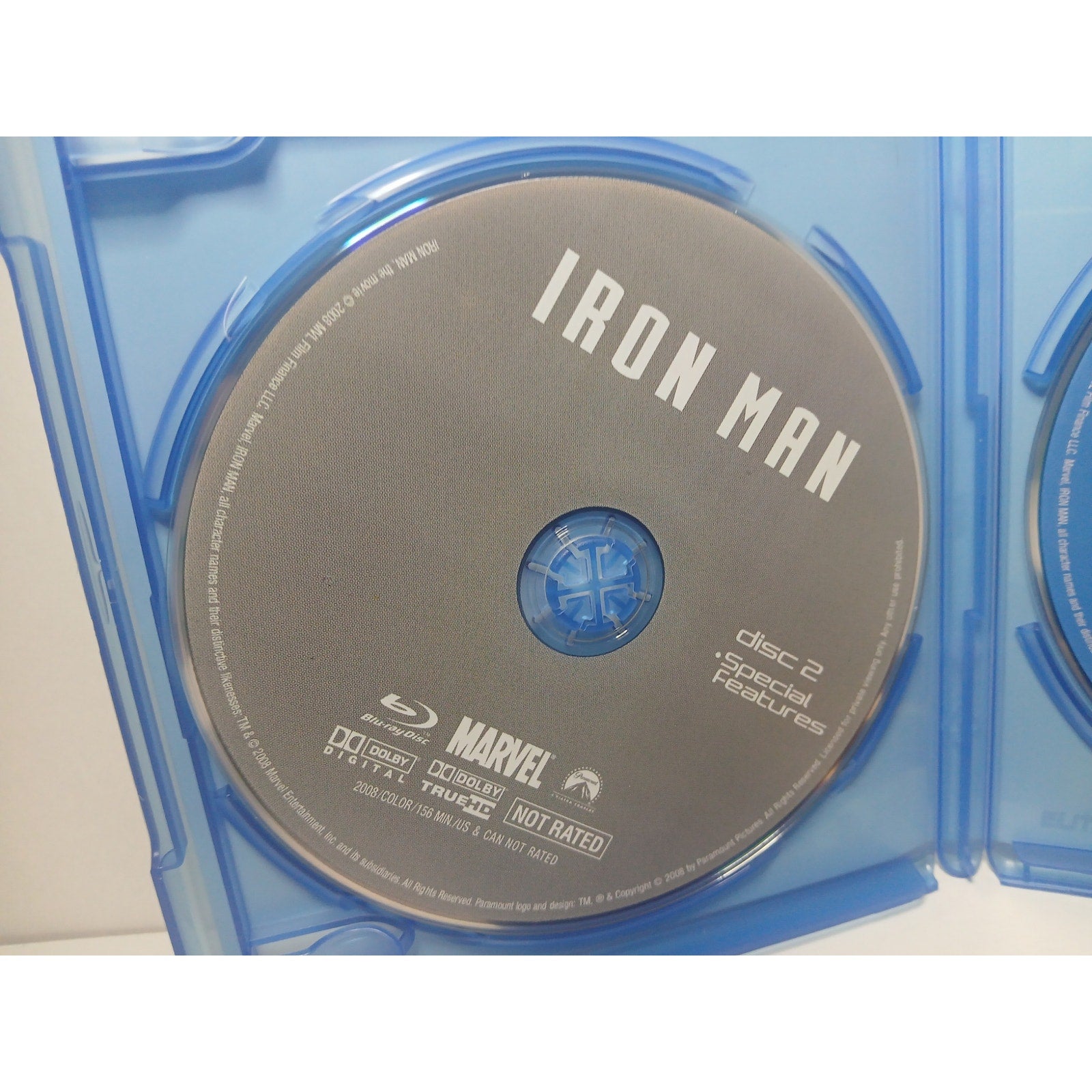IRON MAN ULTIMATE 2 DISC EDITION BLU RAY MOVIE CLEANED* TESTED WORKING