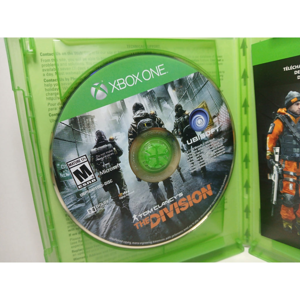 TOM CLANCY THE DIVISION CIB XBOX ONE GAME TESTED WORKING