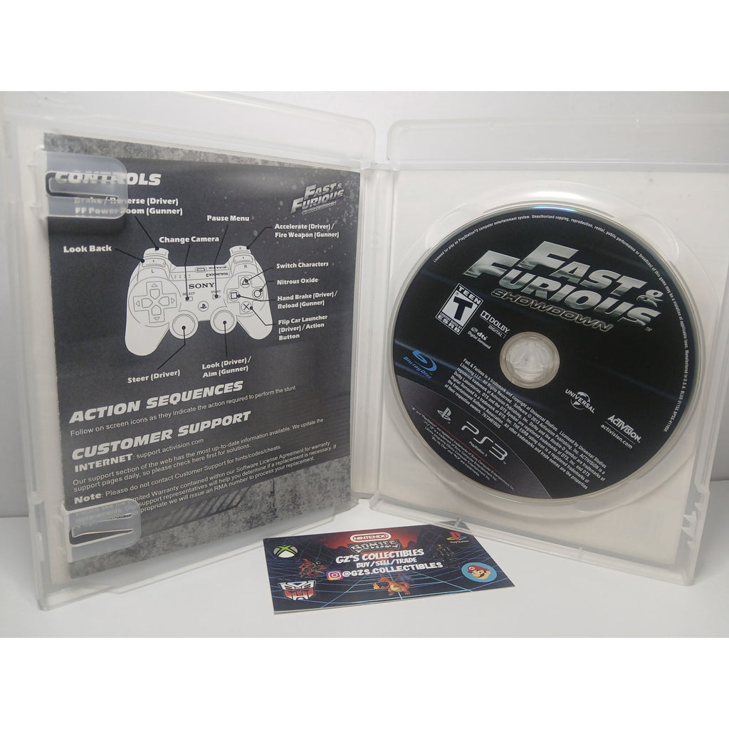 FAST AND FURIOUS SHOWDOWN CIB SONY PS3 TESTED WORKING