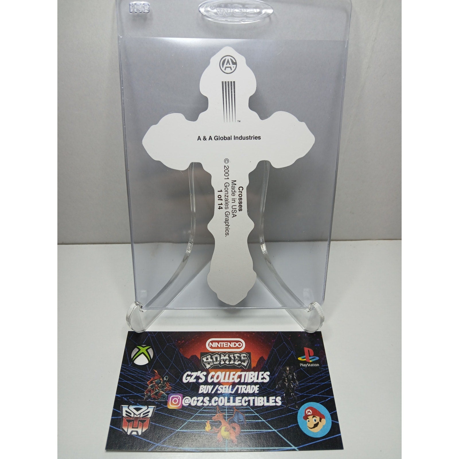 2001 VINTAGE CROSS HOMIES GONZALES GRAPHICS HOLOGRAPHIC STICKER DECAL