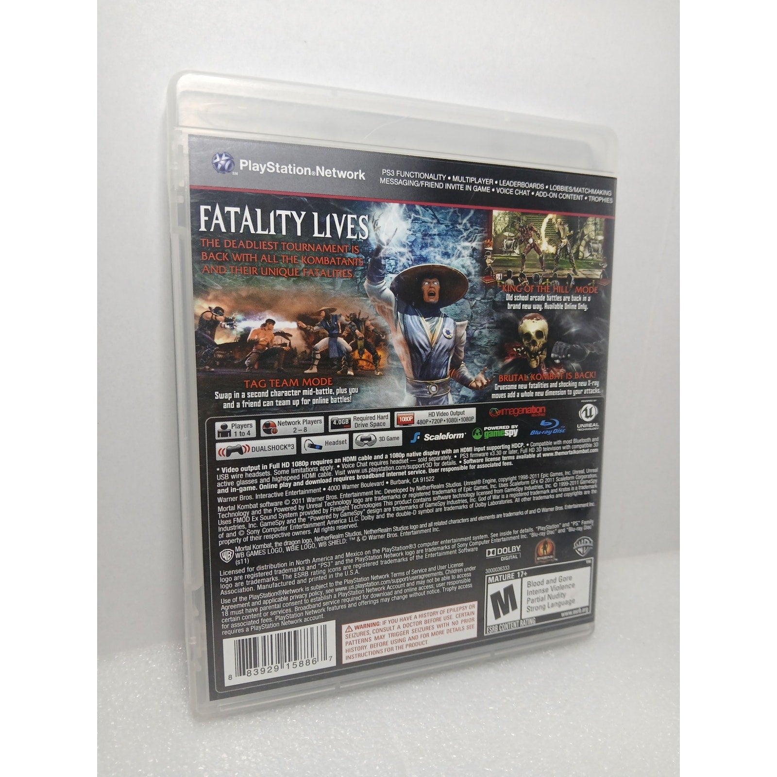 MORTAL KOMBAT CIB ALL INSERTS MINT DISC SONY PS3 GAME TESTED WORKING