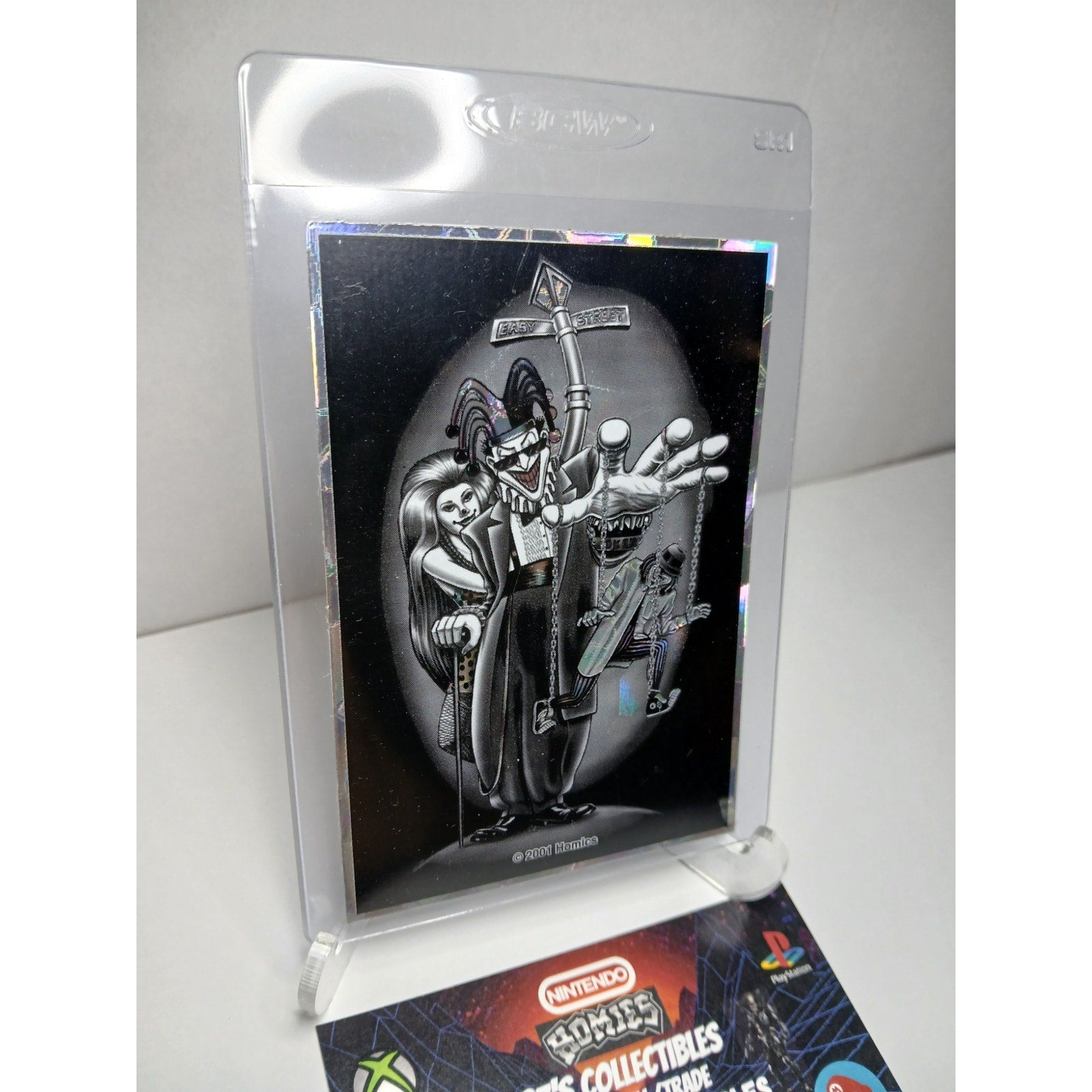 CLOWNS EZ VINTAGE 2001 SERIES 2 HOMIES GONZALES GRAPHICS HOLOGRAPHIC STICKER