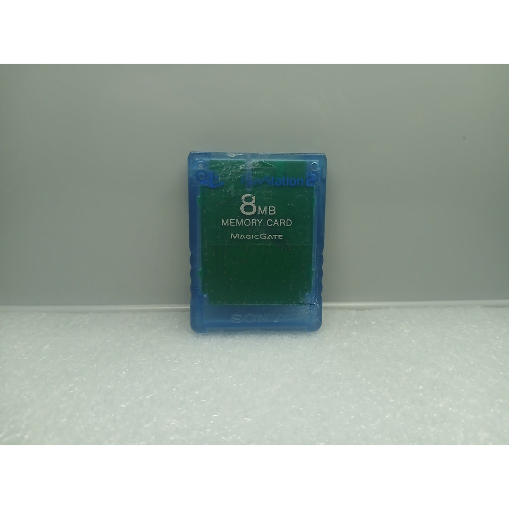 SONY PS2 OG TRANSLUCENT BLUE MAGIC GATE 8MB MEMORY CARD OEM TESTED