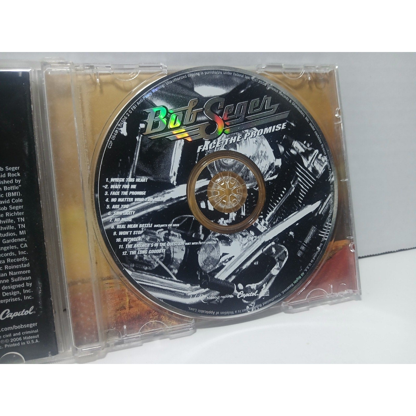 Bob Segar Face The Promise CD Used Tested