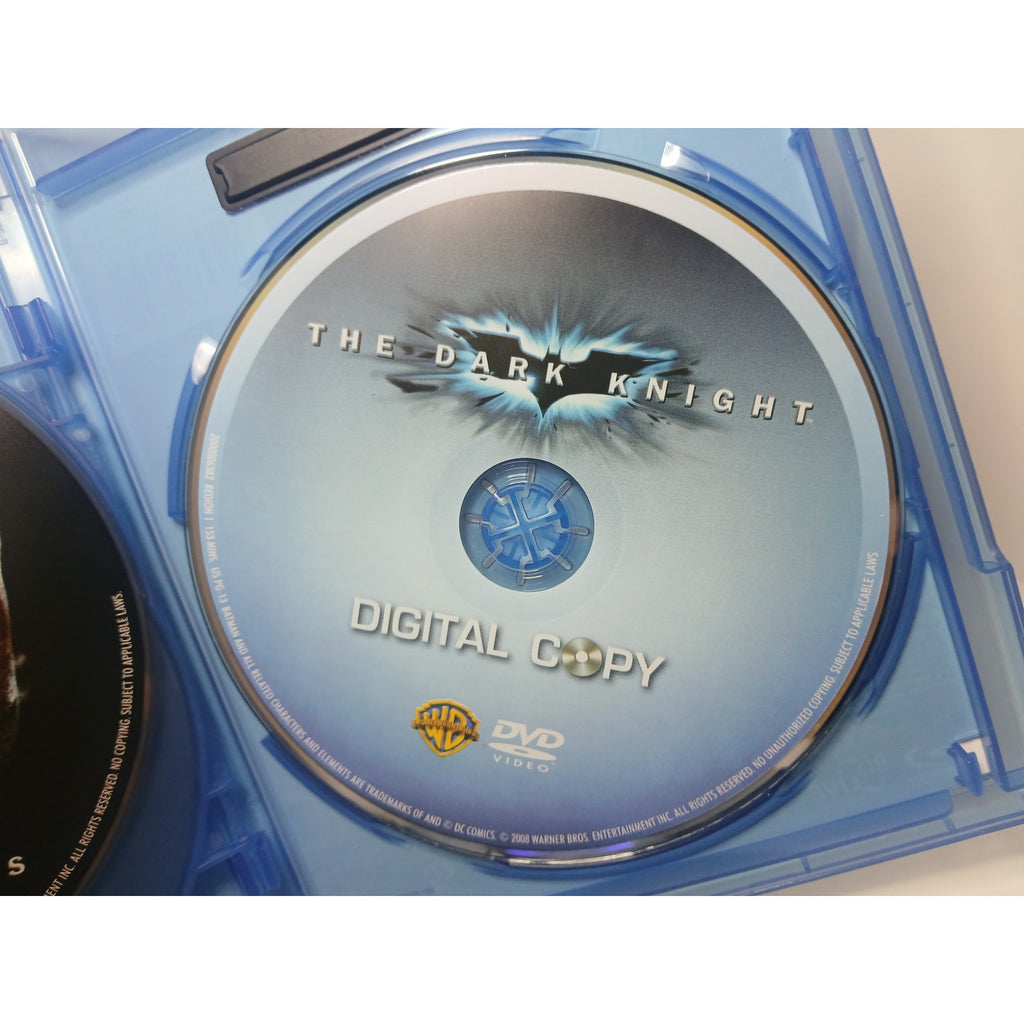 BATMAN THE DARK KNIGHT 3 DISC BLU RAY/DVD/DIGITAL MOVIE CLEANED* TESTED WORKING