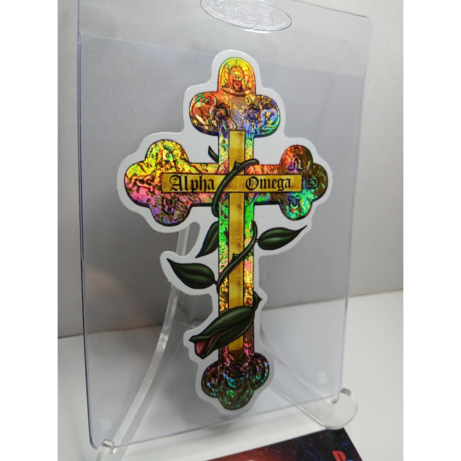 VINTAGE 2001 CROSS HOMIES GONZALES GRAPHICS HOLOGRAPHIC STICKER DECAL
