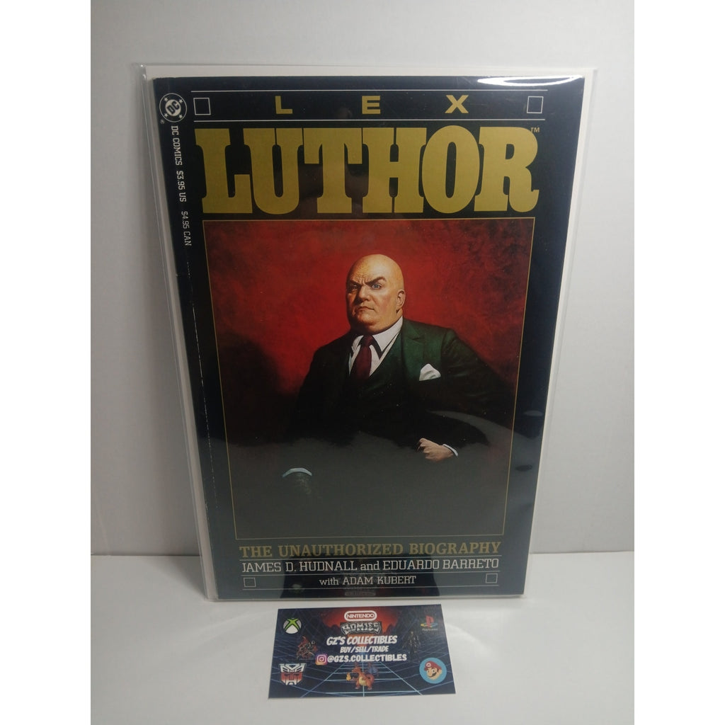 LEX LUTHOR UNAUTHORIZED BIOGRAPHY #1 1989 DC COMICS NEW BAG/BOARD