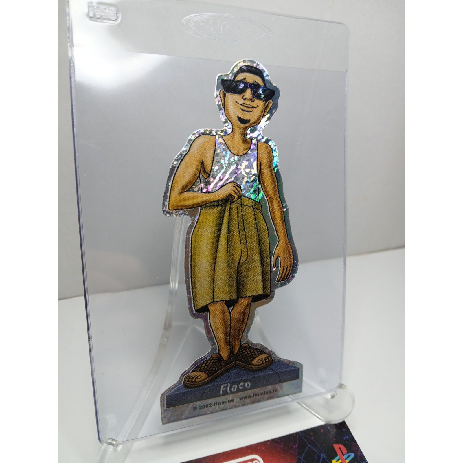 VINTAGE 2002 FLACO DIECUT HOMIES GONZALES GRAPHICS HOLOGRAPHIC STICKER