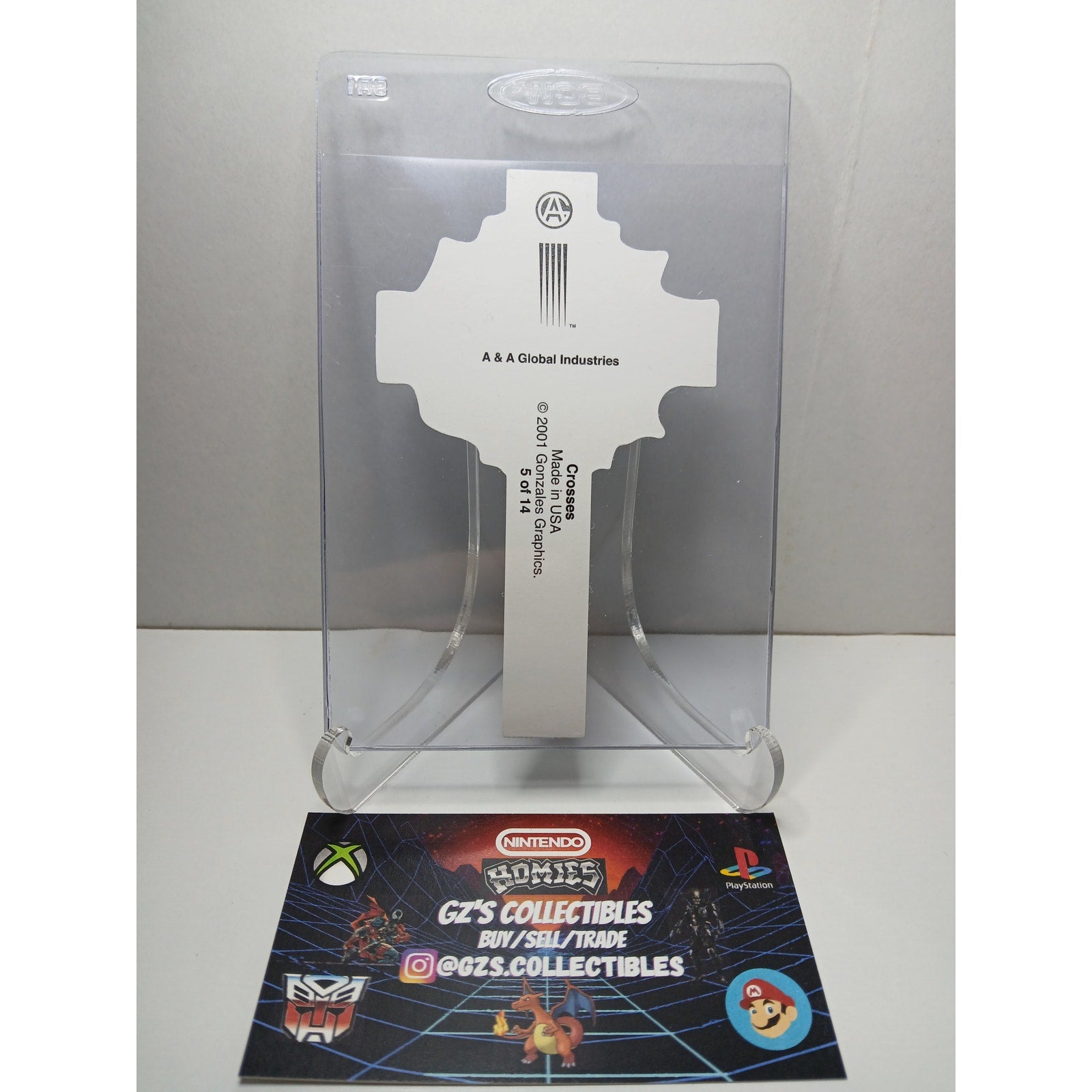 2001 VINTAGE CROSS HOMIES GONZALES GRAPHICS HOLOGRAPHIC STICKER DECAL