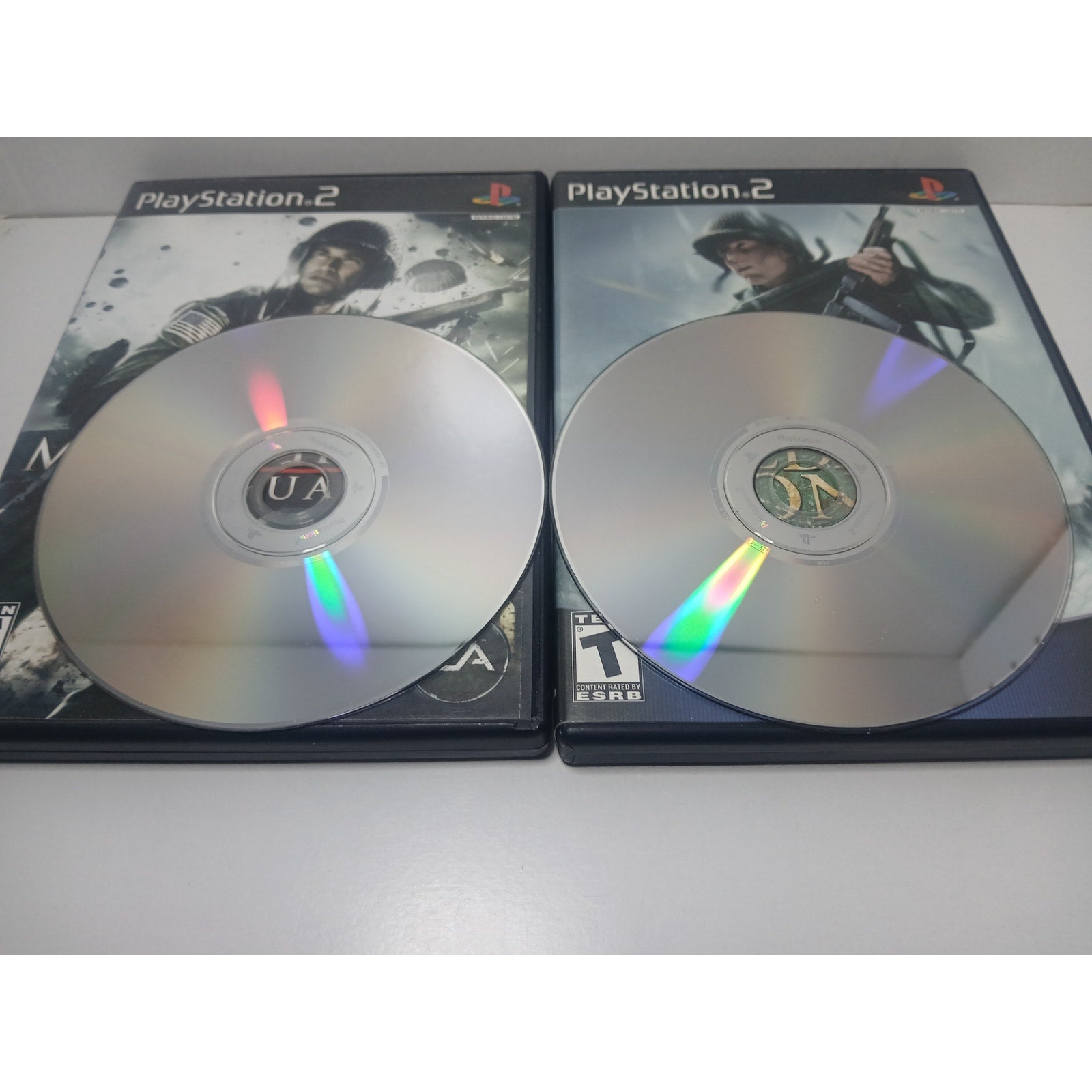 MEDAL OF HONOR VANGUARD & FRONTLINE BLACK LABELS CIB SONY PS2 TESTED WORKING