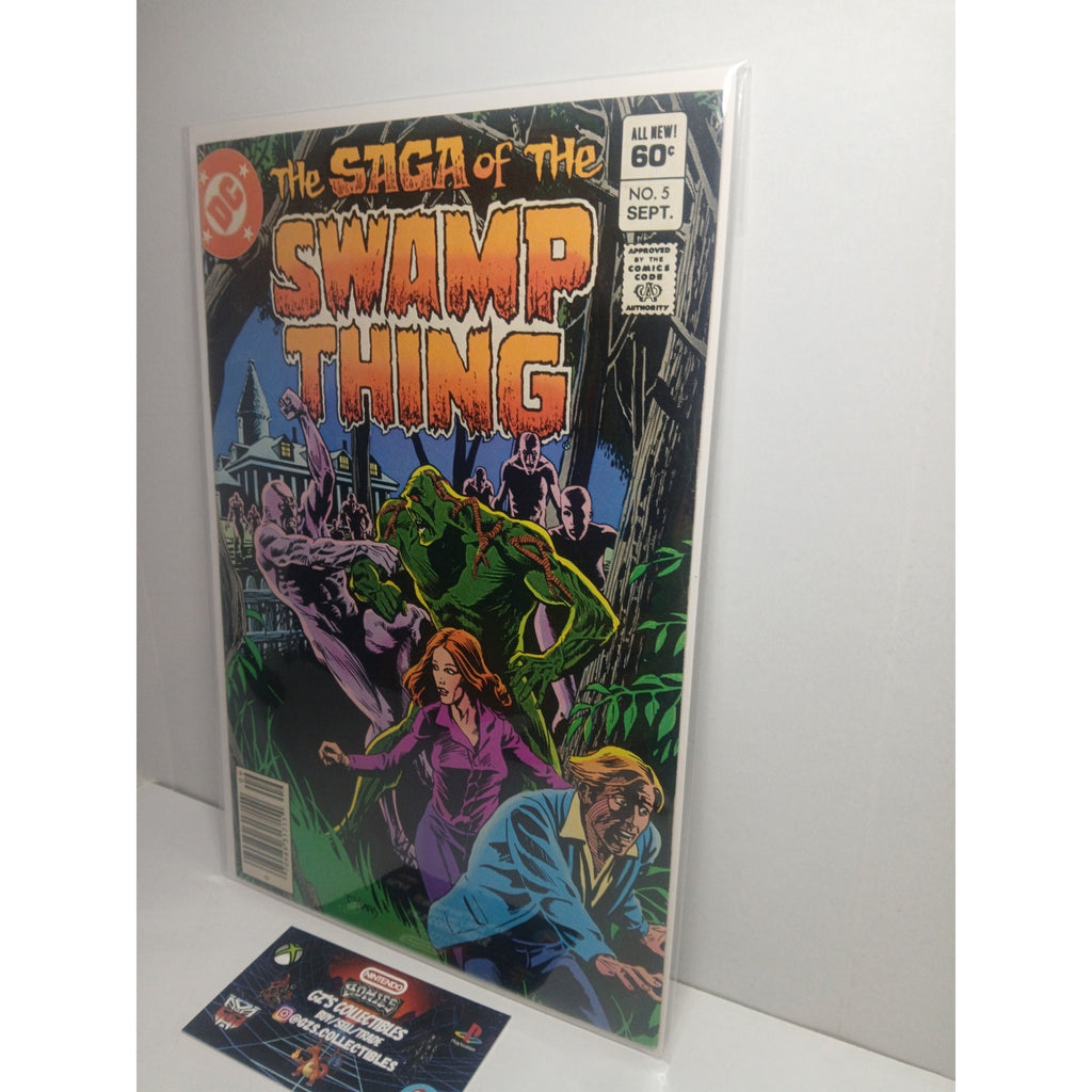 SAGA OF SWAMP THING #5 1982 DC COMICS NEW BAG/BOARD