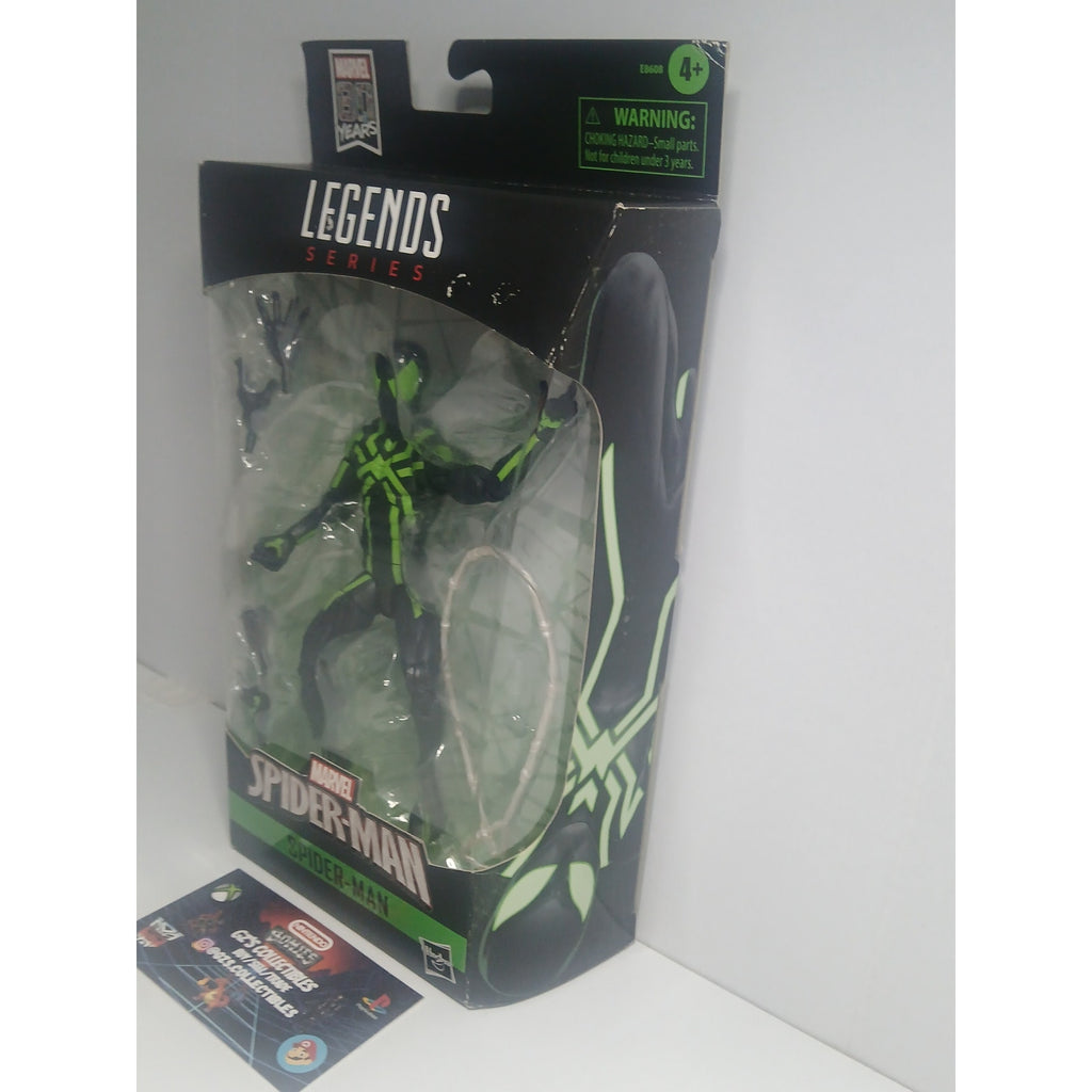 BIG TIME SPIDER-MAN GREEN 80 MARVEL LEGENDS NIB CIB (OPEN)