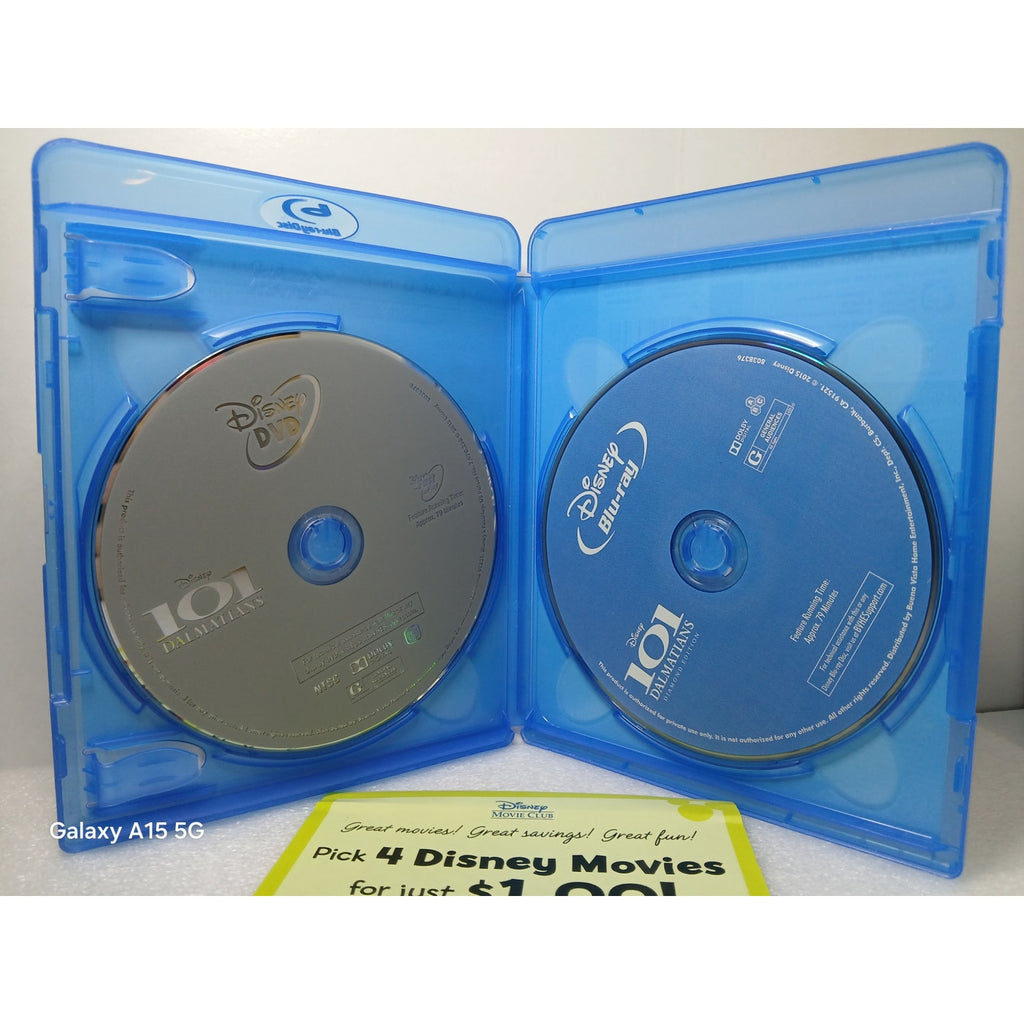DISNEY DIAMOND 101 DALMATIANS BEAUTY & BEAST LION KING CINDERELLA BLU RAY/DVD
