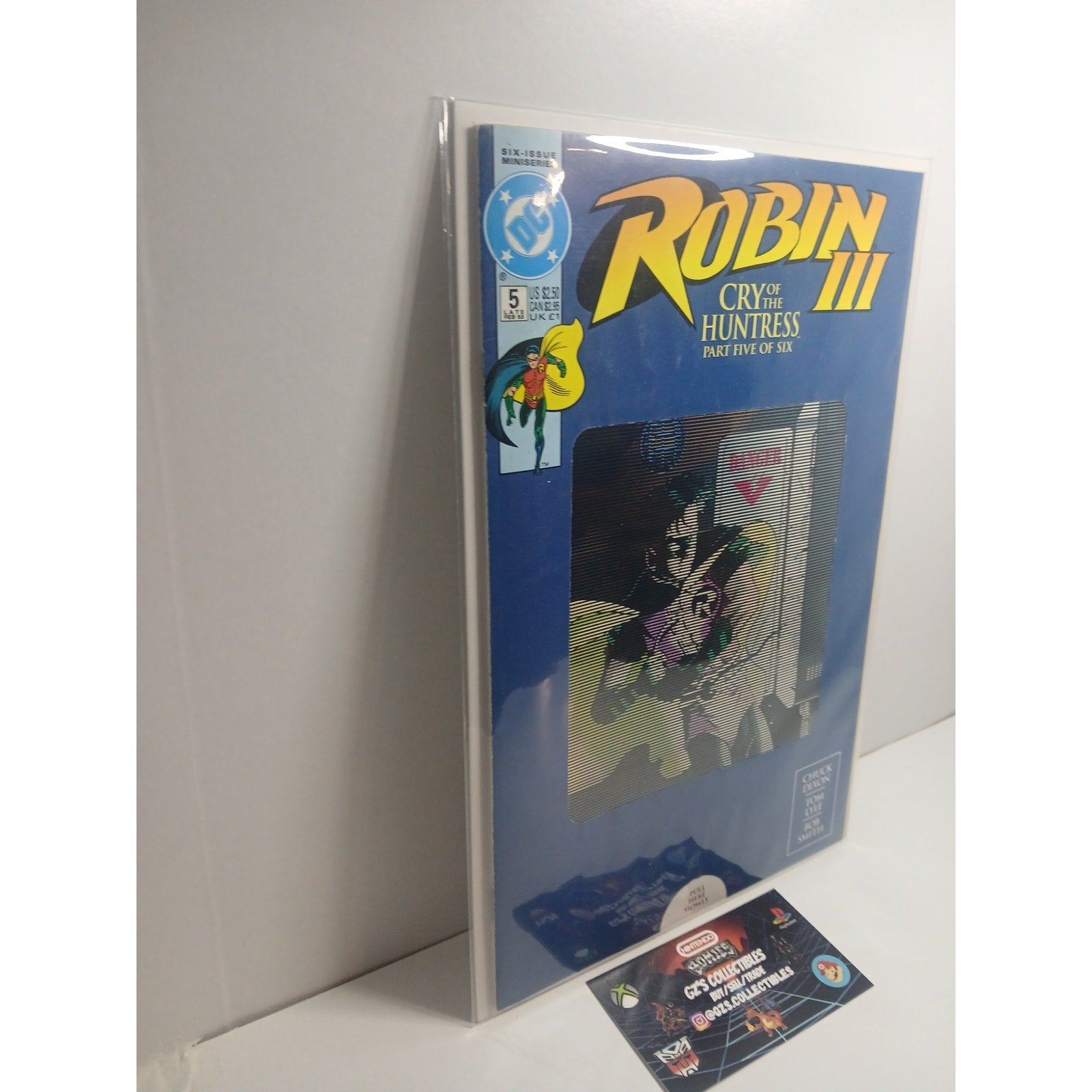 ROBIN III CRY OF THE HUNTRESS #5 1993 DC COMICS NEW BAG/BOARD