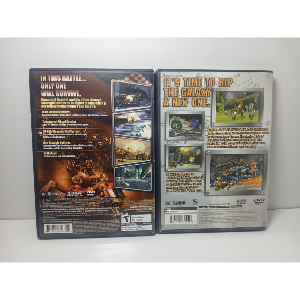 RATCHET & CLANK DEADLOCKED + RATCHET & CLANK SONY PS2 TESTED WORKING