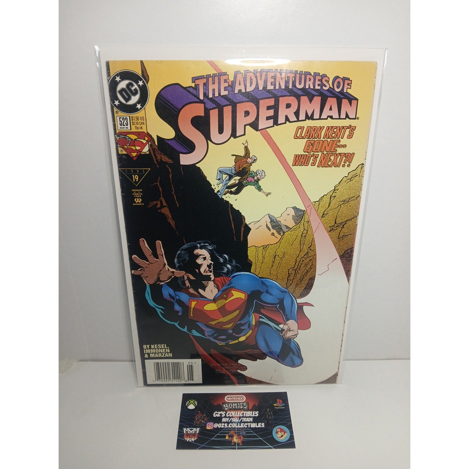 ADVENTURES OF SUPERMAN #523 DC COMICS NEW BAG/BOARD