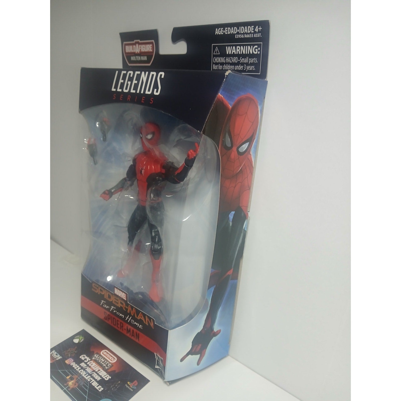 SPIDER MAN FAR FROM HOME BAF MARVEL LEGENDS NIB CIB (OPEN)
