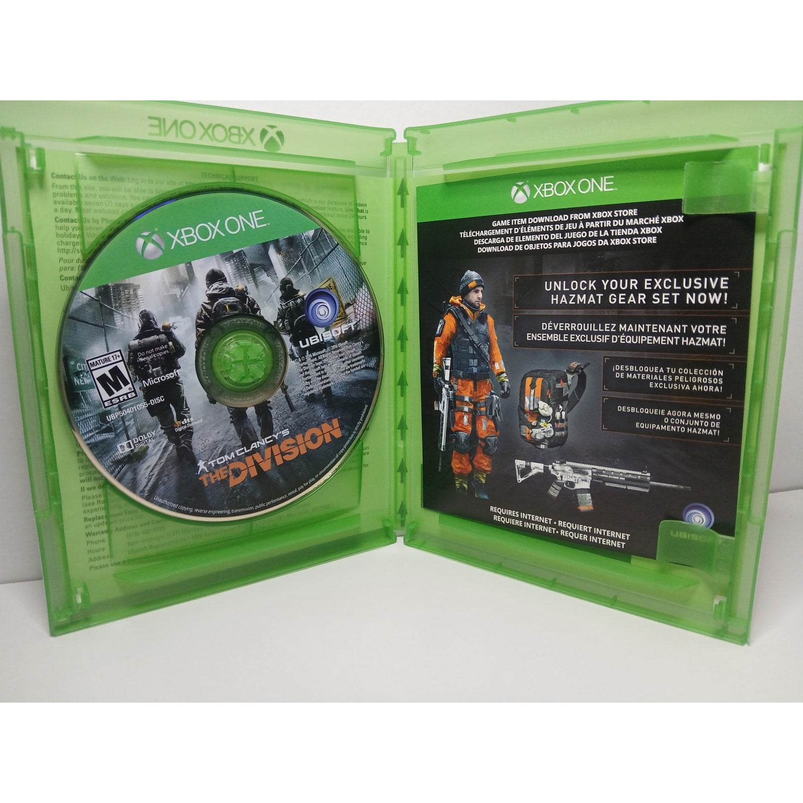 TOM CLANCY THE DIVISION CIB XBOX ONE GAME TESTED WORKING