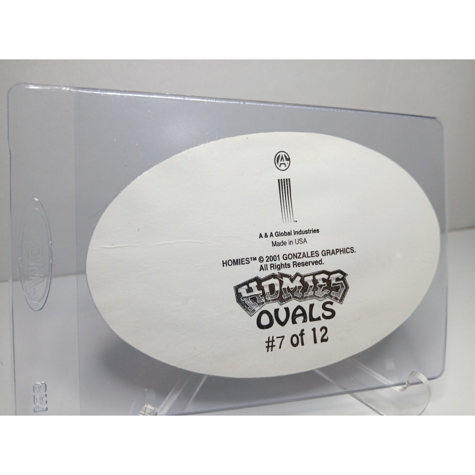 VINTAGE 2001 ORALE ESE OVALS HOMIES GONZALES GRAPHICS HOLOGRAPHIC STICKER