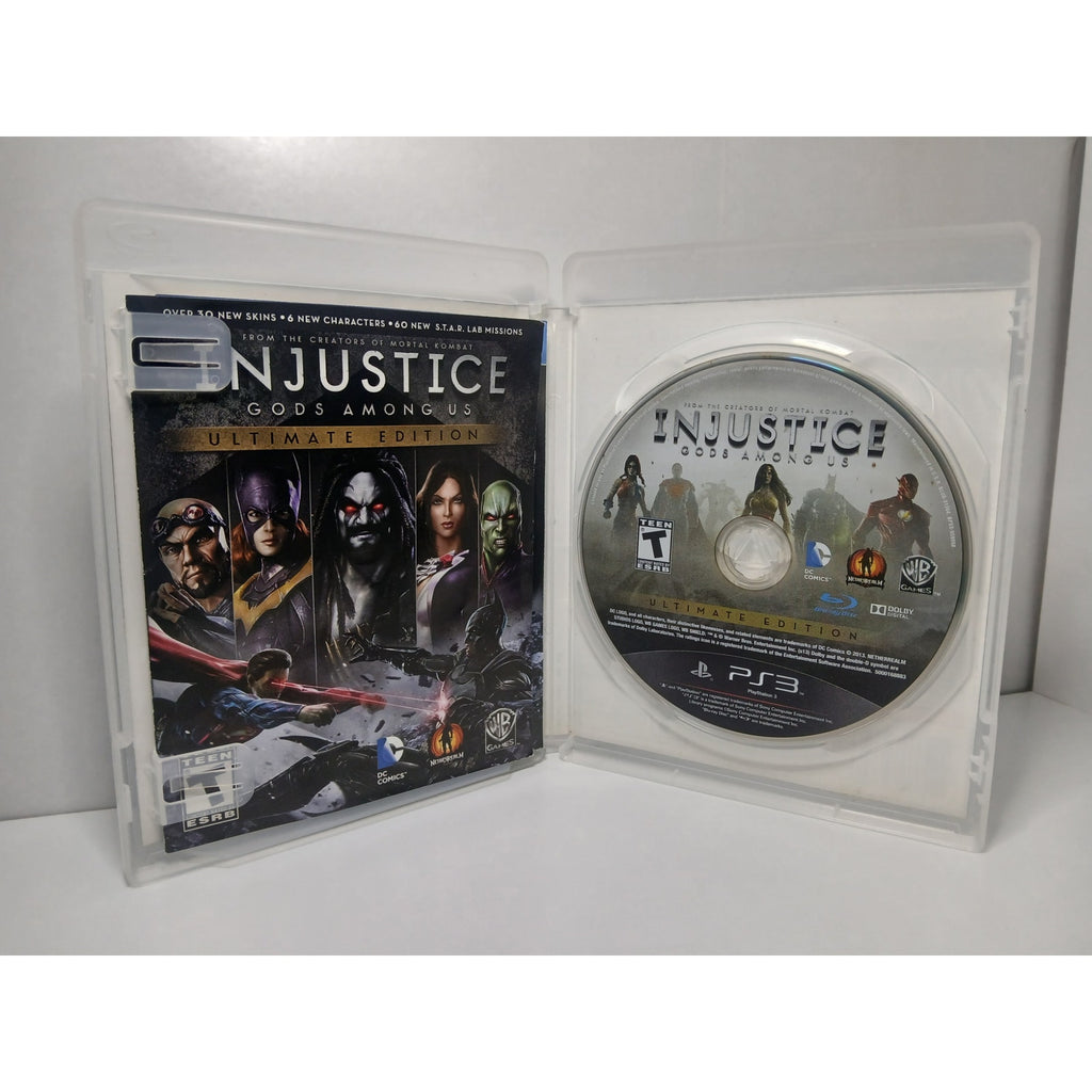 INJUSTICE ULTIMATE EDITION BLACK LABEL CIB SONY PS3 GAME TESTED WORKING