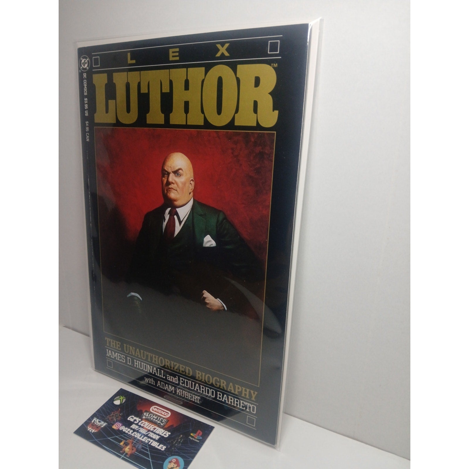 LEX LUTHOR UNAUTHORIZED BIOGRAPHY #1 1989 DC COMICS NEW BAG/BOARD